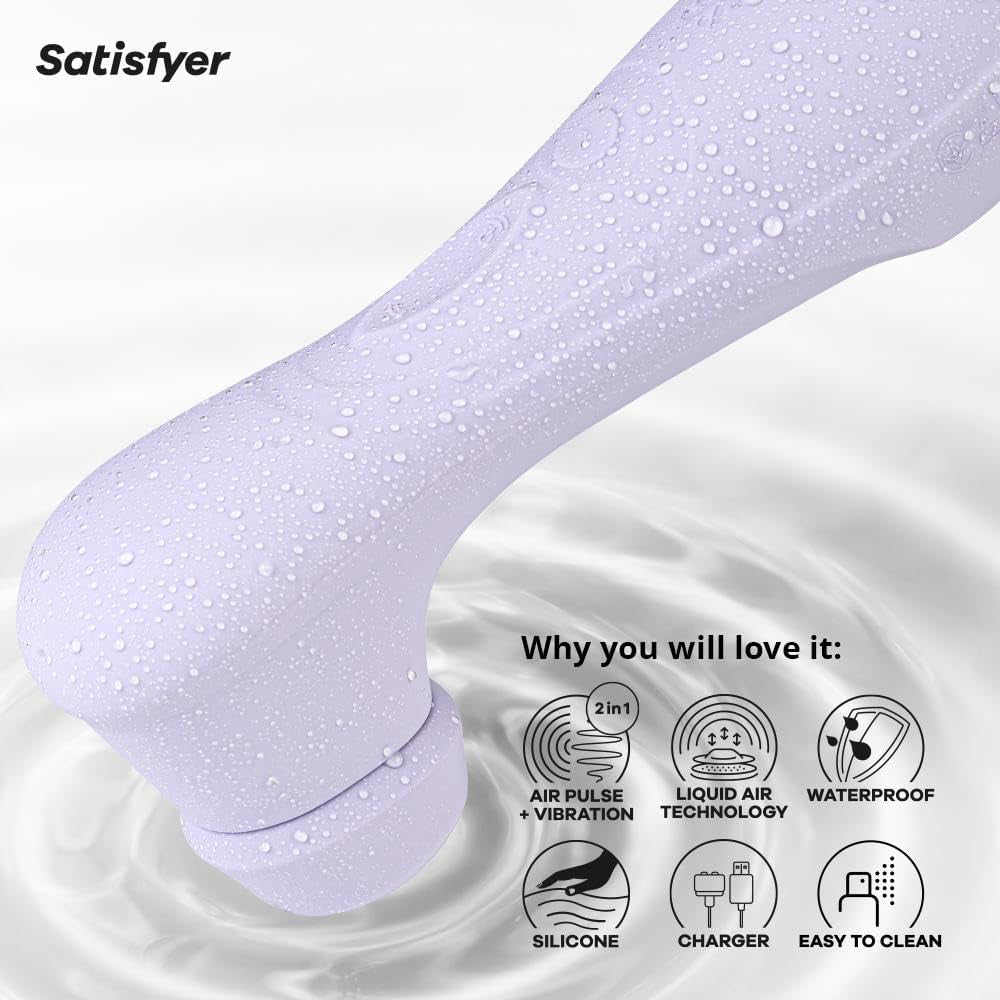 Satisfyer Pro 2 Gen 3 G3 Liquid Air Pulse Clitoral Stimulator Vibrator Purple
