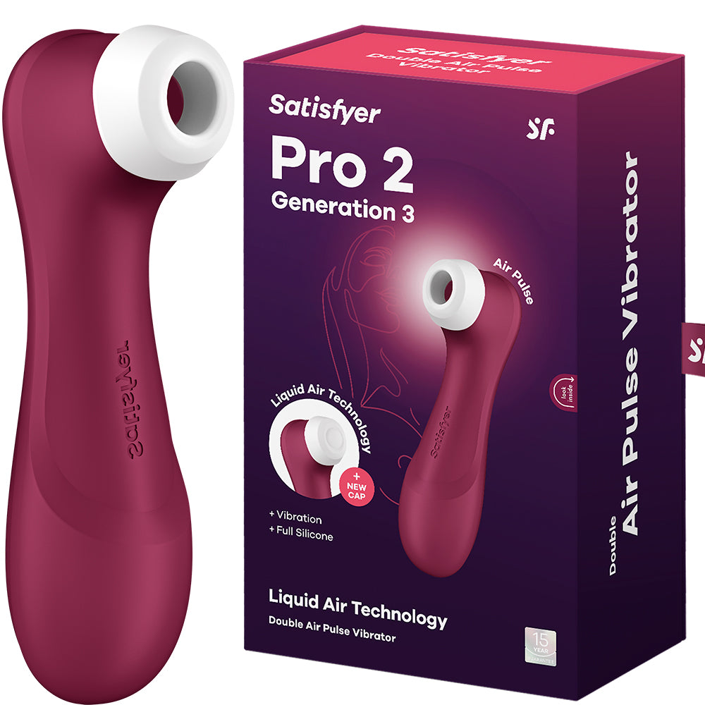 Satisfyer Pro 2 G2 G3 Gen 3 Rose Air Pulse Clitoral Stimulator Vibrator Sex Toy