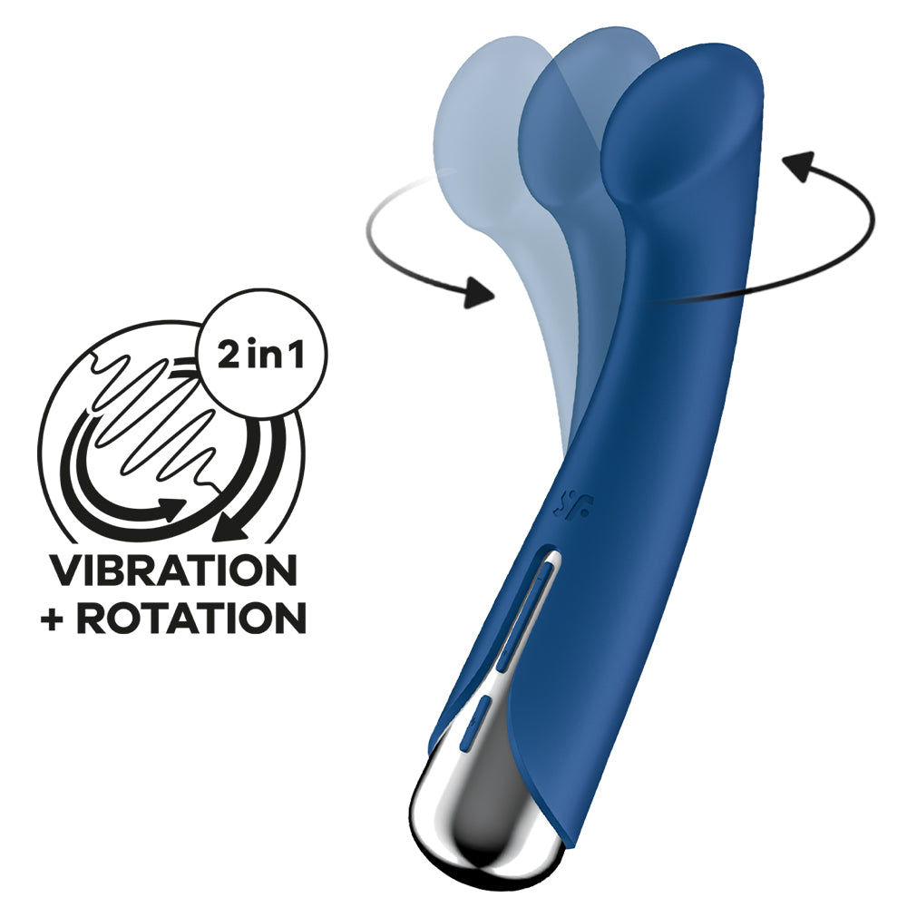 Satisfyer Spinning G-Spot 1 Rotating Vibrator Blue