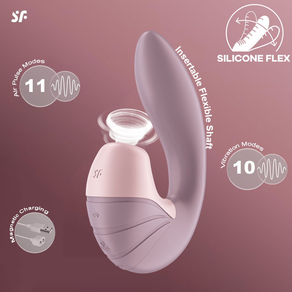 Satisfyer Supernova 2-in-1 Flexible G-Spot Vibrator Clitoral Stimulator Oral Sex