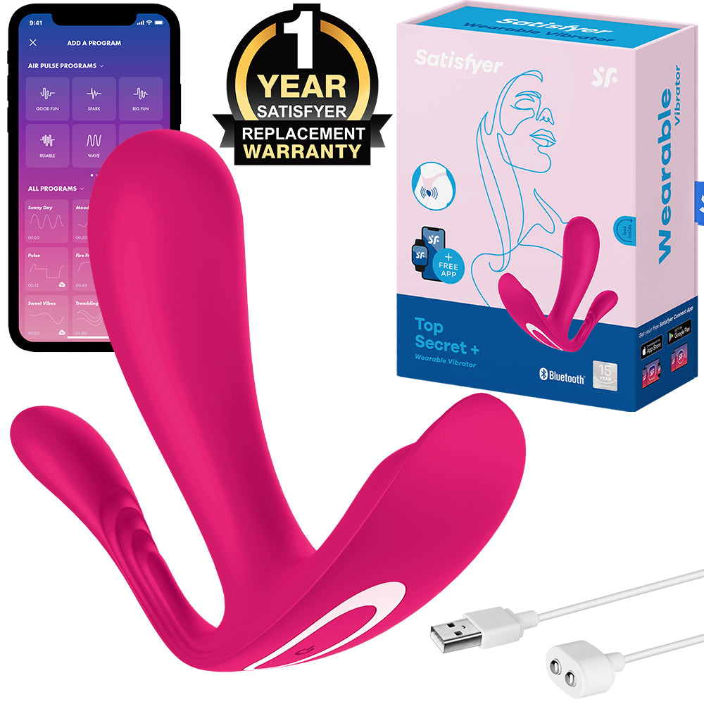 Satisfyer Top Secret+ App Vibrator Wearable Pink