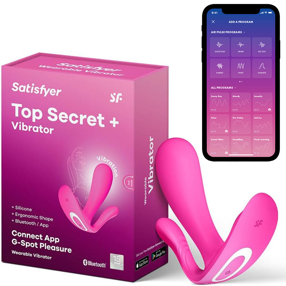 Satisfyer Top Secret+ App Vibrator Wearable Pink