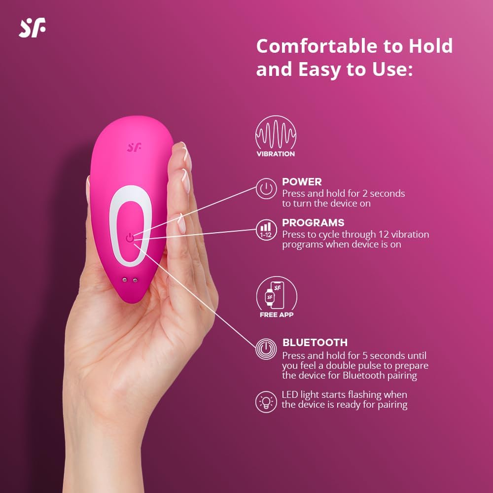 Satisfyer Top Secret+ App Vibrator Wearable Pink
