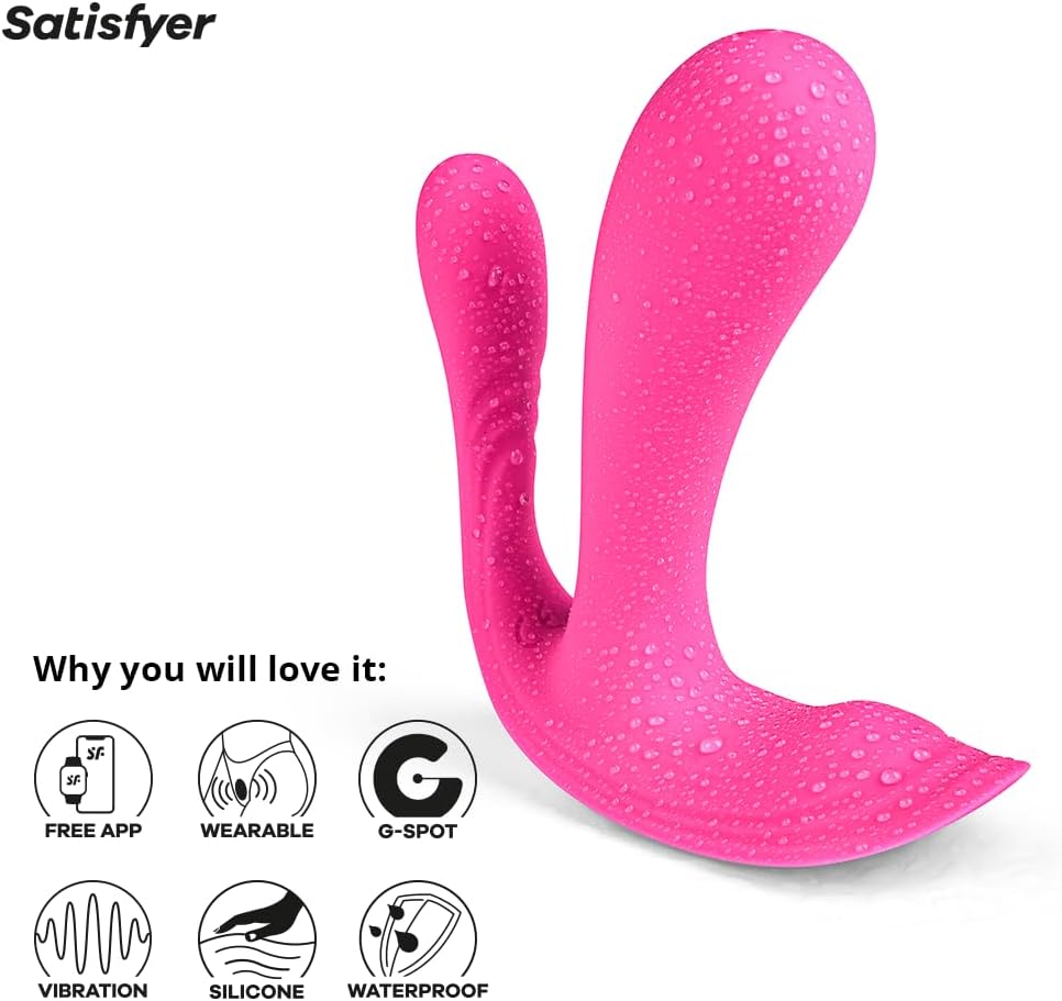 Satisfyer Top Secret+ App Vibrator Wearable Pink