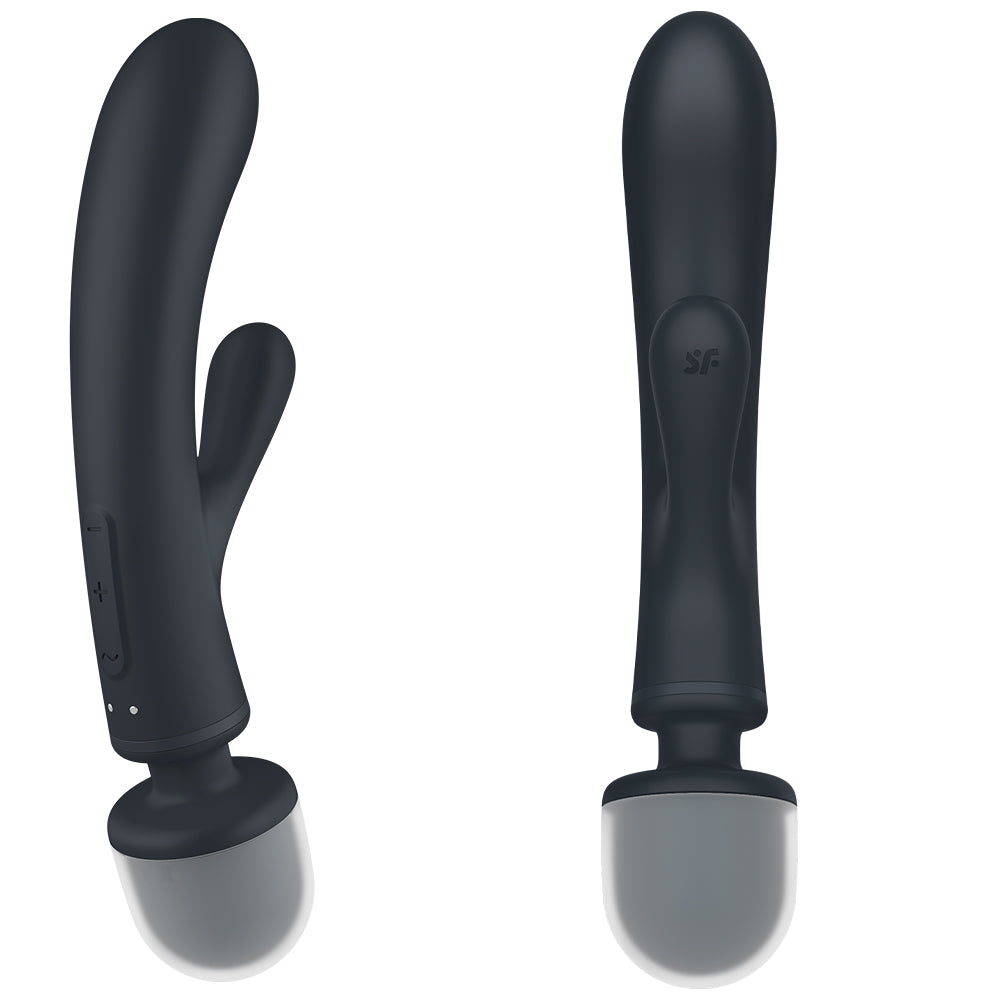 Satisfyer Triple Lover G-Spot Rabbit Vibrator + Wand Clitoral Stimulator Sex Toy