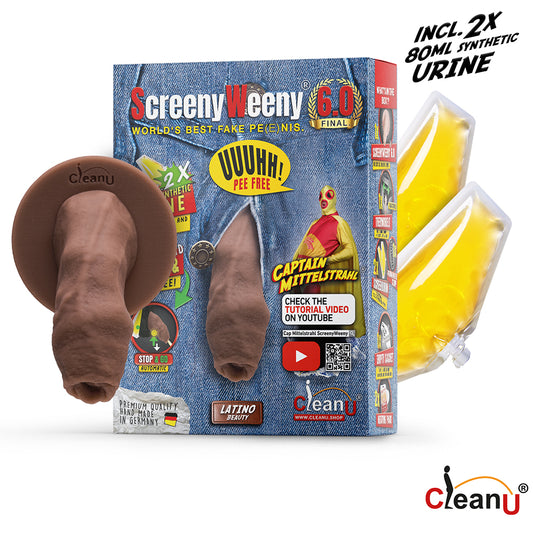 Screeny Weeny 6.0 Uncut Latino Brown