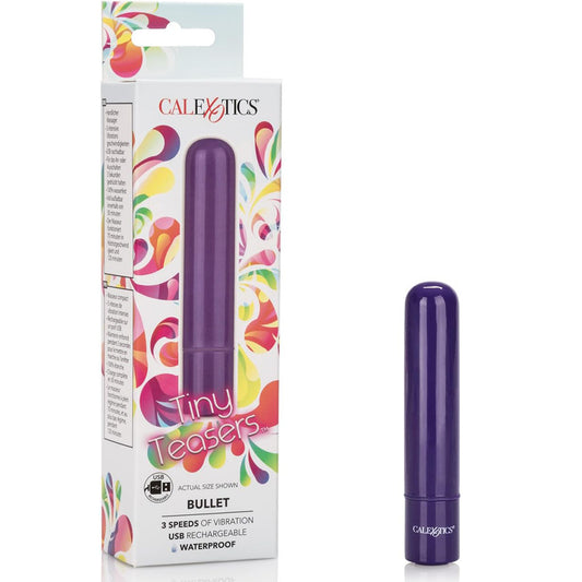 Calexotics Tiny Teasers Bullet Purple Rechargeable Vibe Massager Vibrator