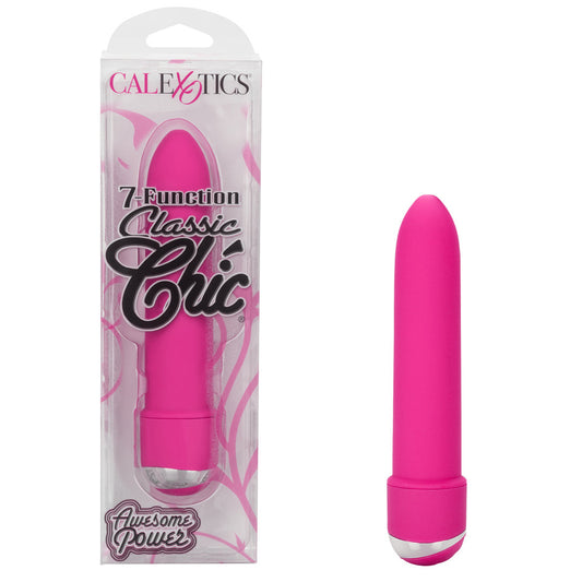 7 Function Classic Chic Bullet Vibrator Pink 4.25"