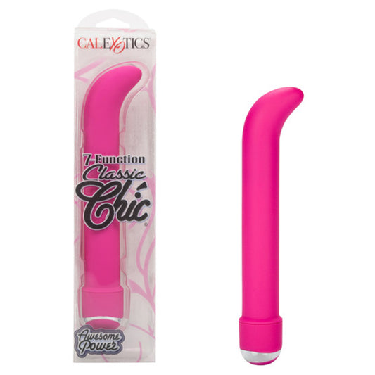 7 Function Classic Chic "G" G-Spot Vibrator Pink 6.25"