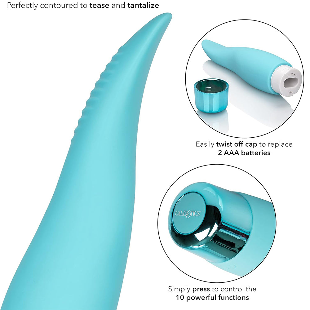 Calexotics Eden Flicker Blue Tongue Shaped Clit Vibrator