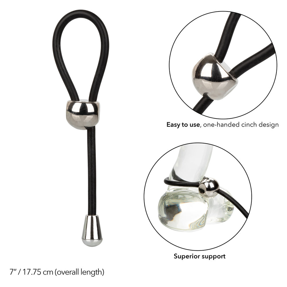 Calexotics E-Z Cinch Silicone Lasso Cock Ring Penis Ring