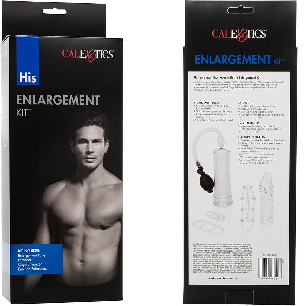 Calexotics His Enlargement Kit Penis Pump Set Enlargement System