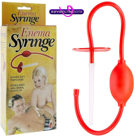 Double Tip Enema Syringe Anal Vaginal Rectal Cleaner Douche Syringe Silicone