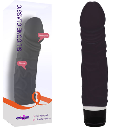 Seven Creations Silicone Classic Patriot 8" Vibrating Dildo Vibrator