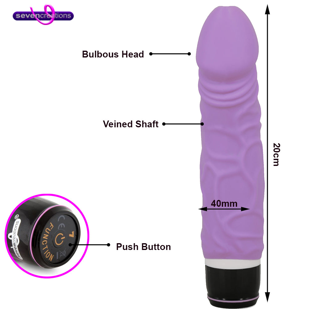 Premium Range - Classic Wide Silicone Vibe Purple