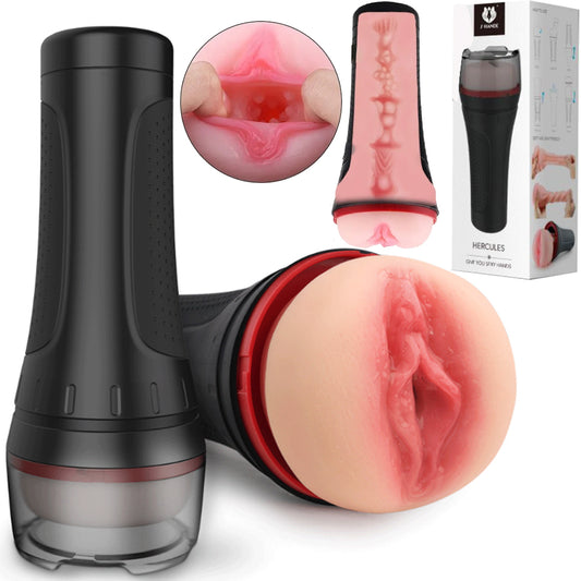 S-HANDE Hercules Realistic Male Masturbator Pocket Pussy Vagina Suction Sex Toy