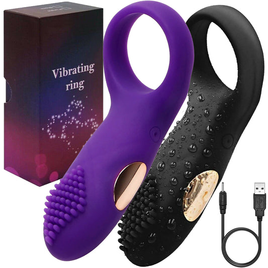 Steve Vibrating Cock Ring USB Penis Vibrator Couples Sex Toy Clitoral Stimulator