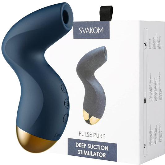Svakom Pulse Pure Clitoral Stimulator Rechargeable Female Sex Toy Blue