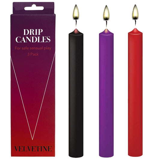 3 Pack BDSM Japanese Drip Candles Low Temperature Wax Play Bondage S&M Sex Toy