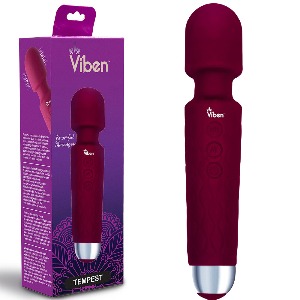 Viben Tempest Wand Body Massager POWERFUL Clitoral Stimulator Couples Sex Toy