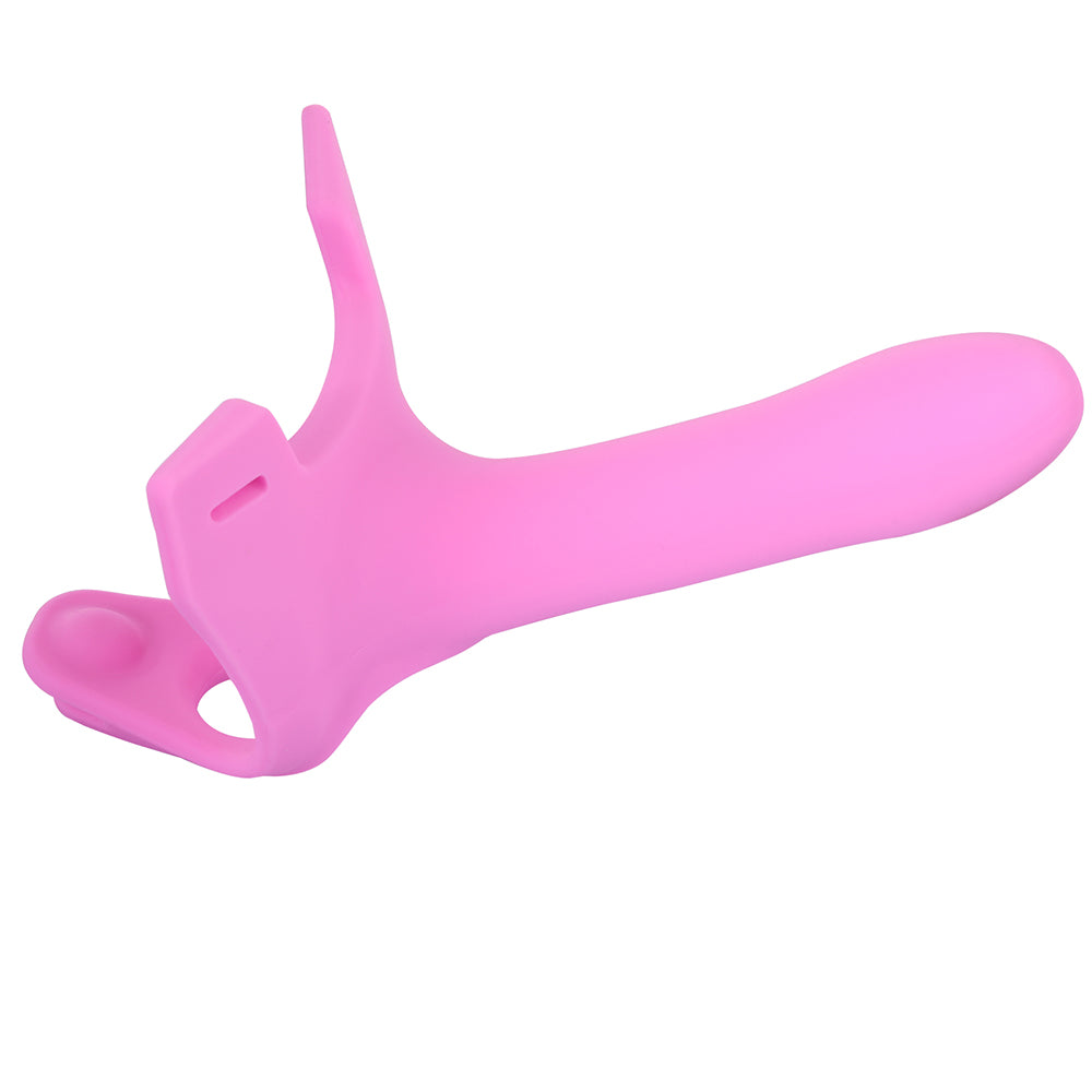 Perfect Fit Zoro Strap-On 5.5" Dildo Harness Couples Gender Neutral Sex Toy Pink