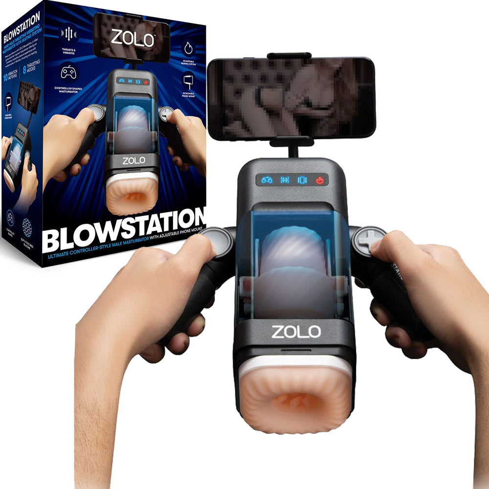 Zolo Blowstation AUTO Male Masturbator Thrusting Vibrating Blow Job USB Sex Toy
