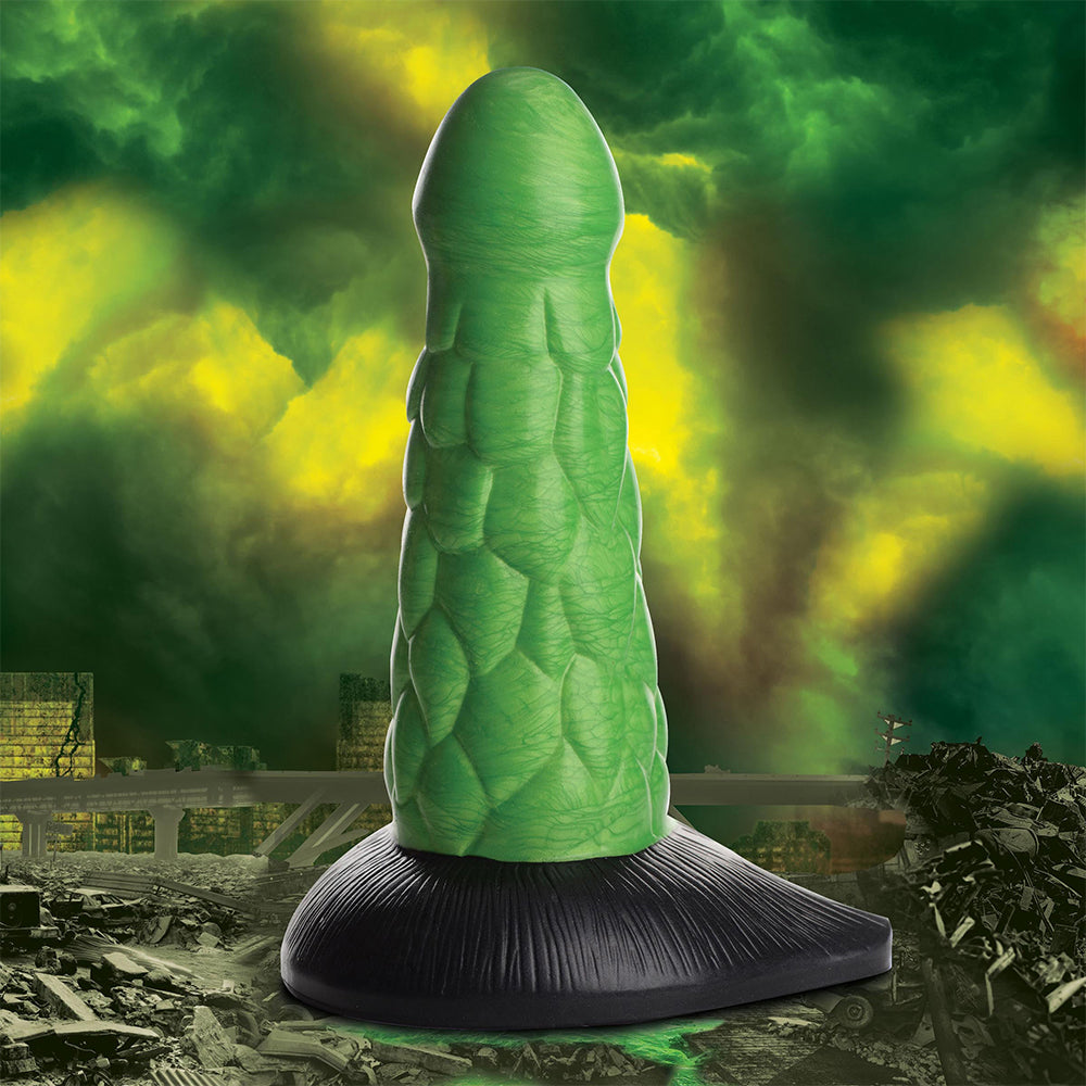 Creature Cocks Radioactive Reptile Thick Scaly Silicone Dildo 7.5" Anal Sex Toy