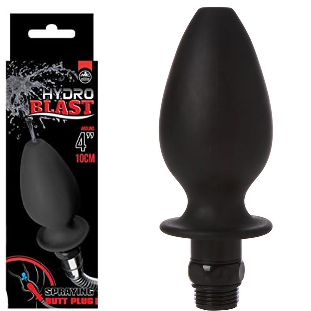 Hydro Blast 4" Silicone Douche Black