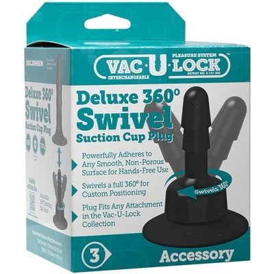 Vac-U-Lockâ„¢ - Deluxe 360Â° Swivel Suction Cup Plug