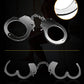 Fetish Pleasure Metal Hand Cuffs Silver