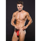 Microfiber Magnetic G String Red