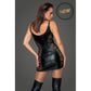 Power Wetlook Dress w Lace Inserts
