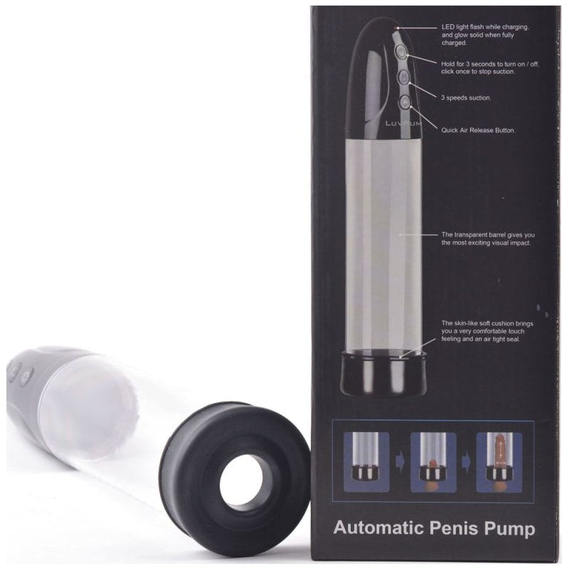 Automatic 3 Mode Penis Pump w Sleeve and Donut