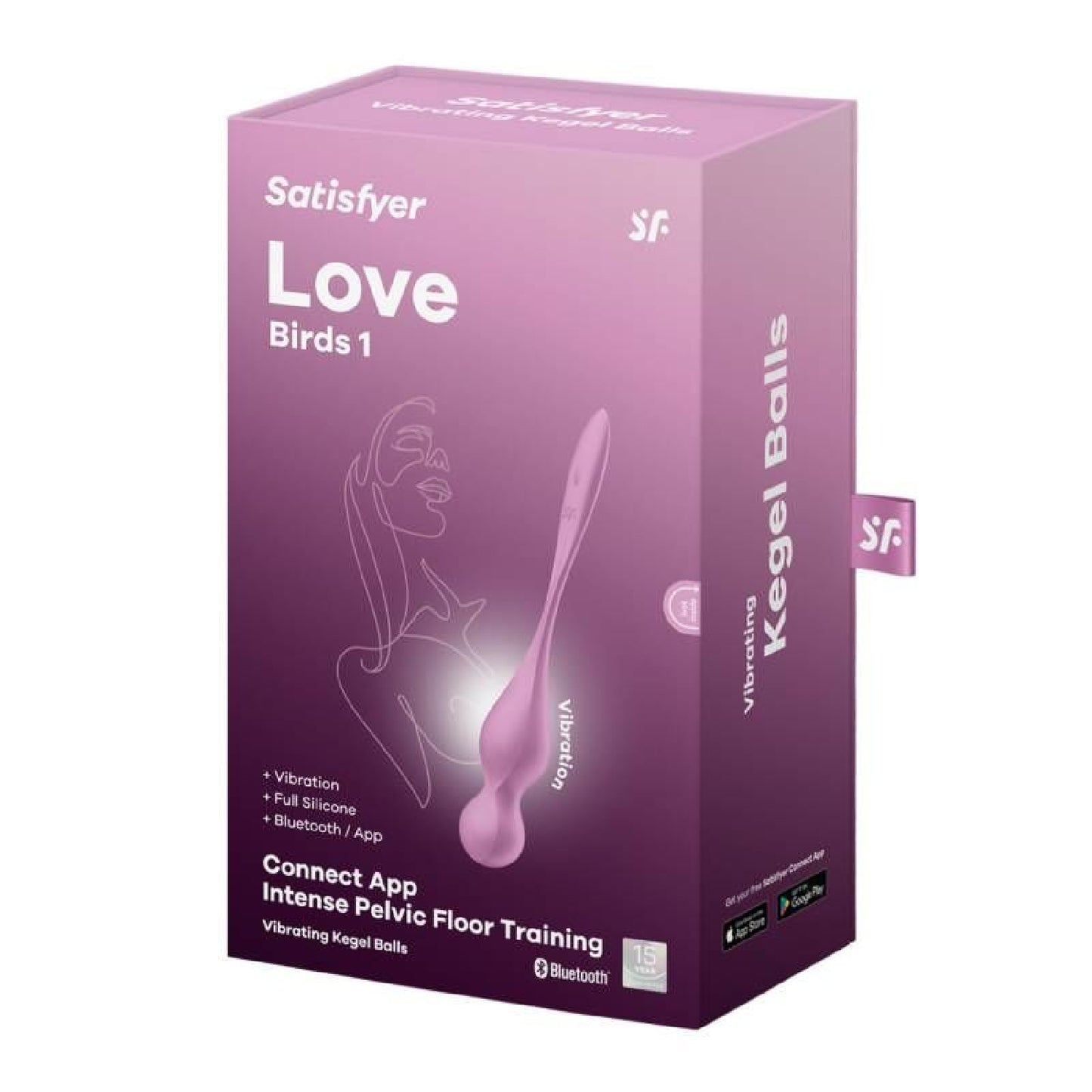 Satisfyer Love Birds 1 Kegel Pelvic Floor Trainer w Connect App Pink
