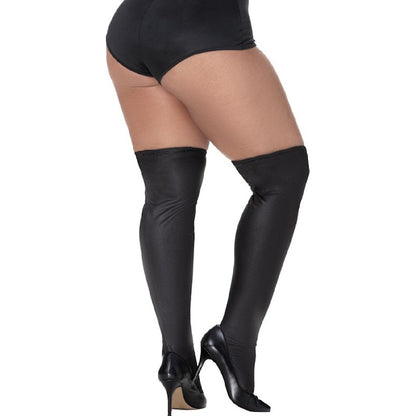 Thigh Highs Vinyl Gloss Black