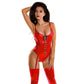Glossy Bessie Dress Red