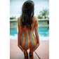 Vibrant Halter Infinity Mini Dress Rainbow