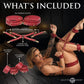 Crimson Captive Thigh Wrist Ankle Hog Tie Restraints