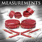 Crimson Captive Thigh Wrist Ankle Hog Tie Restraints
