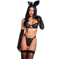 Playboy Noir Lingerie 2 Pc Set Black