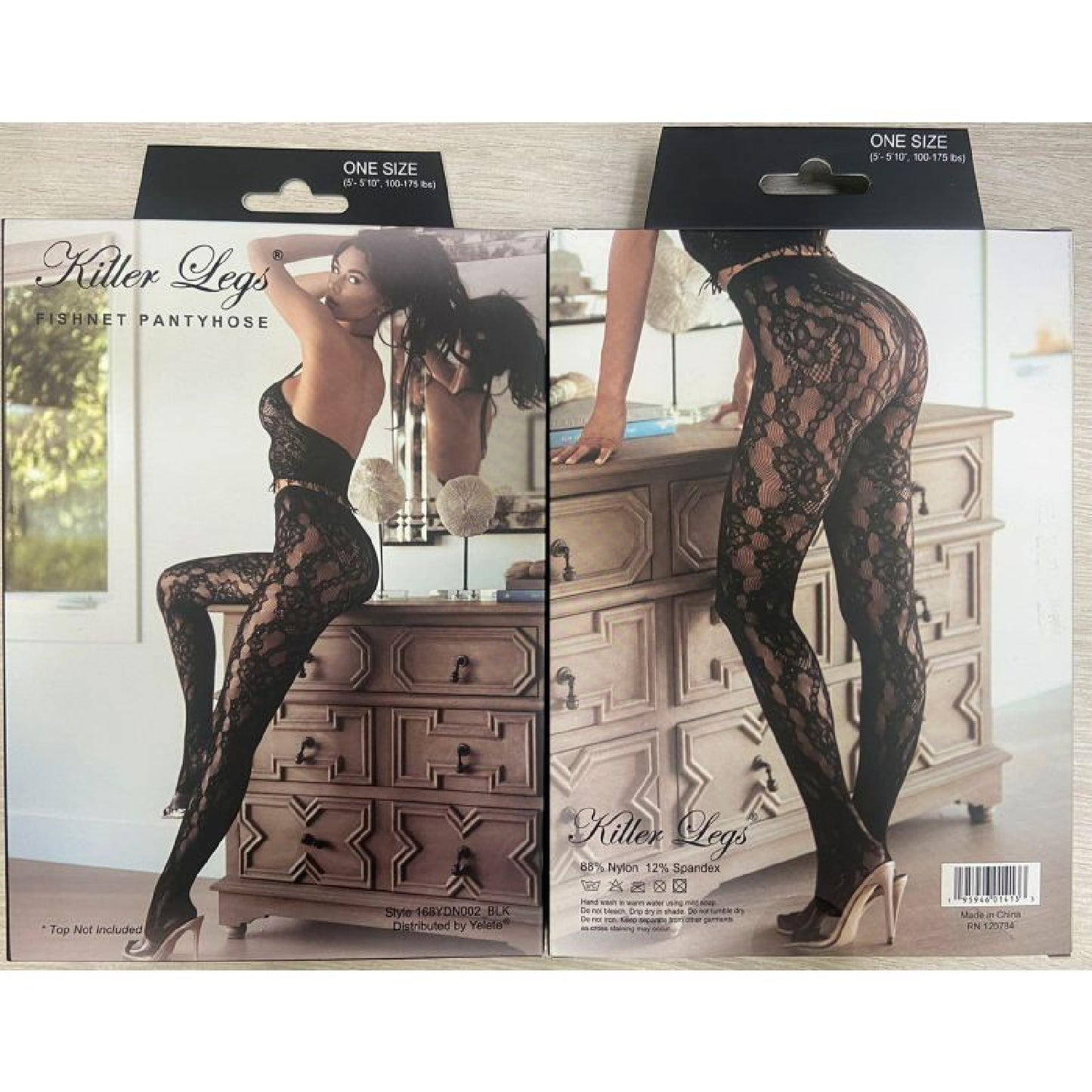 Stella Elyse Chain Veil Tights Black