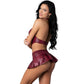 Seraphina Burgundy Seduction Two Piece Set