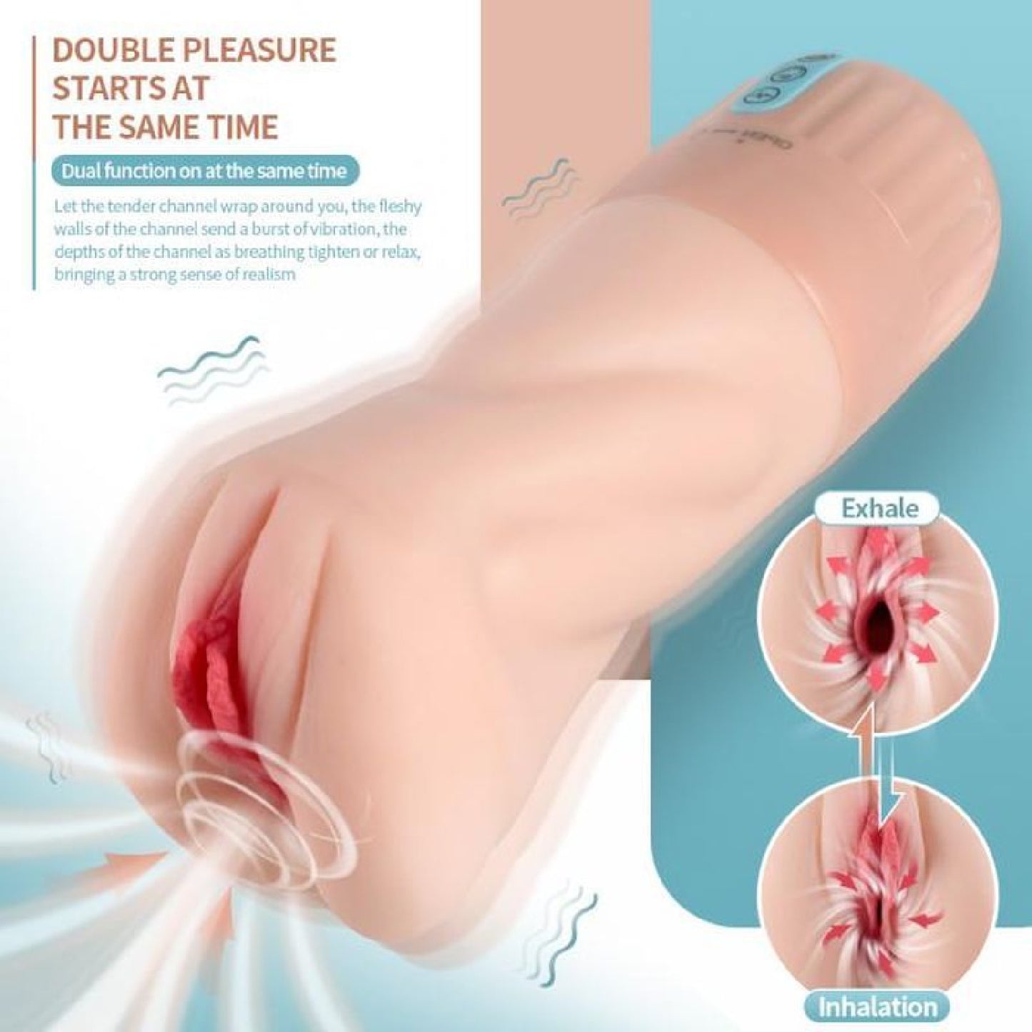 Suctroker Dual Density Vibrating Sucking Pussy