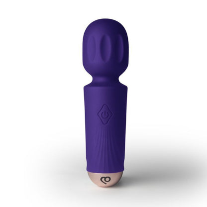 Rechargeable 16 Mode Silicone Mini Wand Violet Dream