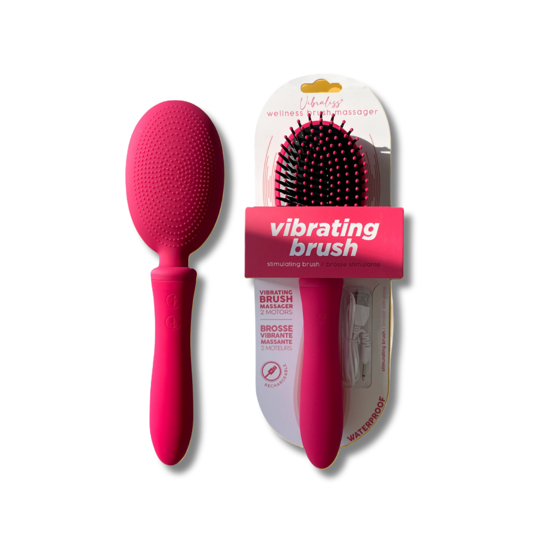 VIBRALISS Vibrating Hairbrush Pink