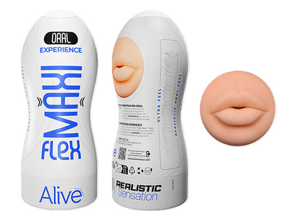 ALIVE Oral MAXI FLEX Flesh Masturbator size L