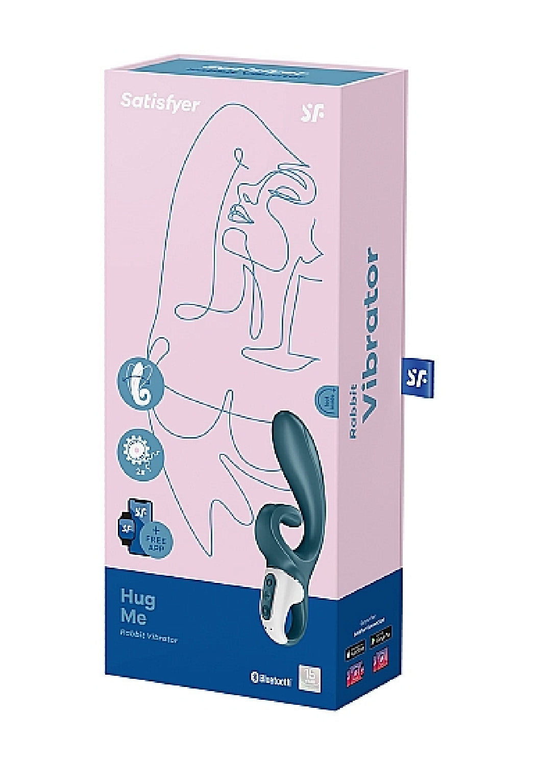 Satisfyer Hug Me- GreyBlue