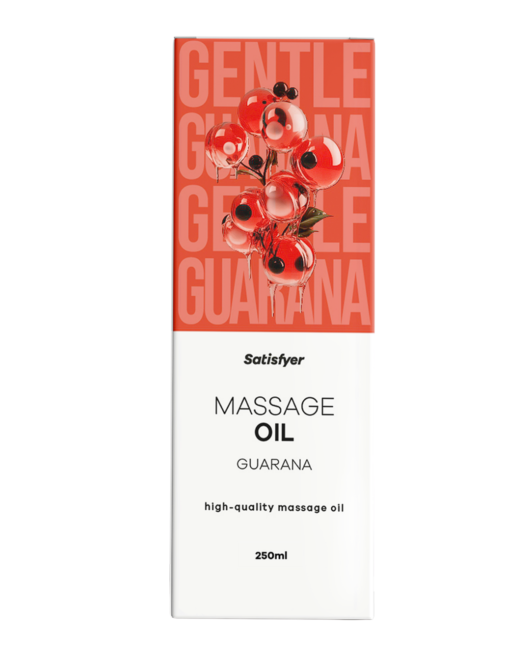 Satisfyer Massage Oil, 250ml Guarana