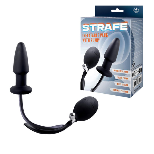 STRAFE SILICONE INFLATABLE PLUG WITH PUMP