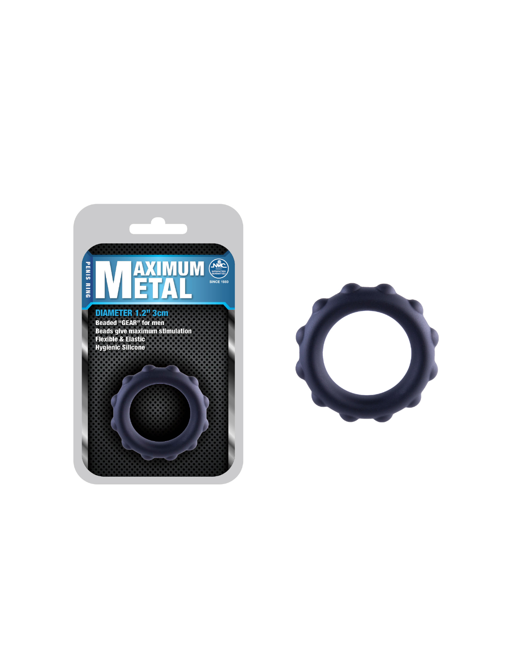 MAXIMUM METAL SILICONE ORNAMENT WITH METAL BALL